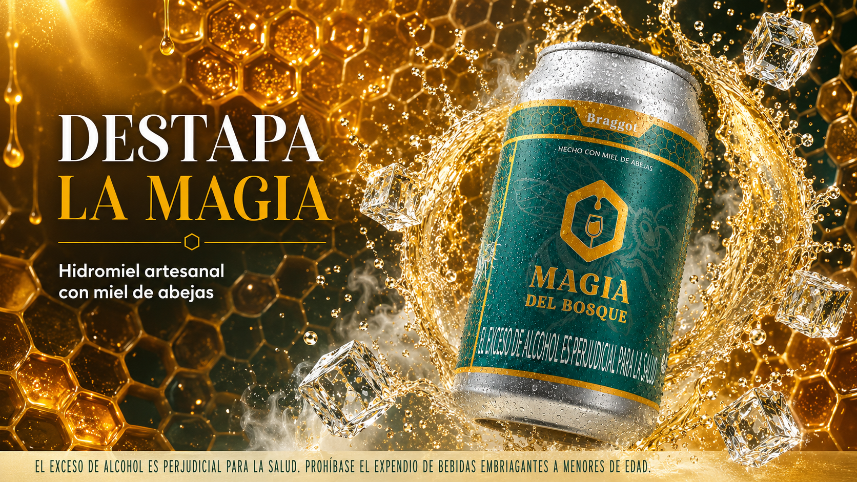 Pieza publicitaria Panal Dorado de Magia del Bosque